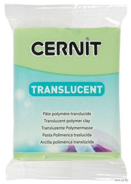 Глина полимерная "CERNIT Trans" (зеленый лимон; 56 г) — фото, картинка