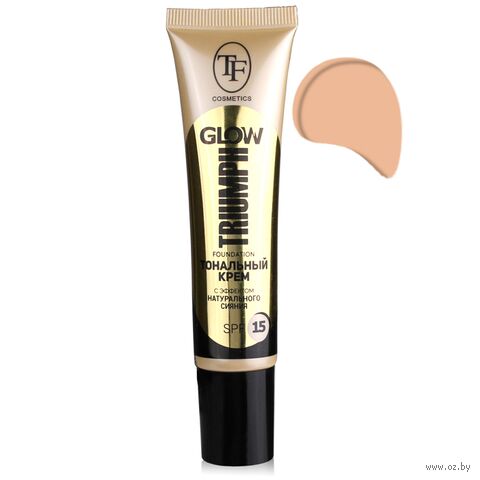 Тональный крем для лица "Glow Foundation" SPF 15 тон: 206, бежевый песок — фото, картинка