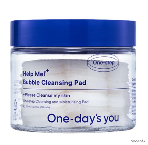 Очищающие пэды для лица "Help Me Bubble Cleansing Pad" (60 шт.) — фото, картинка