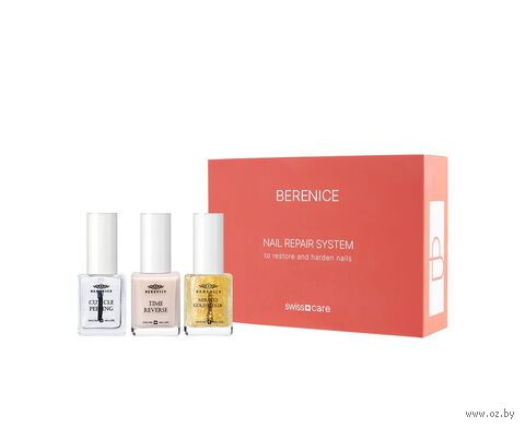 Набор средств для восстановления и укрепления ногтей "Golden Harmony" (3 шт.) — фото, картинка