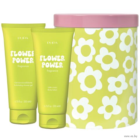 Подарочный набор "Flower Power" (гель для душа, лосьон для тела) — фото, картинка
