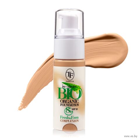 Тональный крем для лица "Bio Organic Foundation" SPF 10 тон: 05, золотой песок — фото, картинка