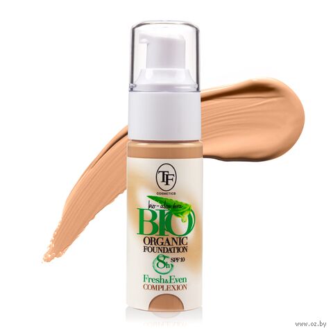 Тональный крем для лица "Bio Organic Foundation" SPF 10 тон: 06, тёплый миндаль — фото, картинка