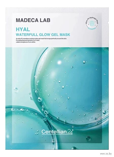 Маска для лица "Madeca Hyal Waterfull Glow Gel Mask" (22 мл) — фото, картинка