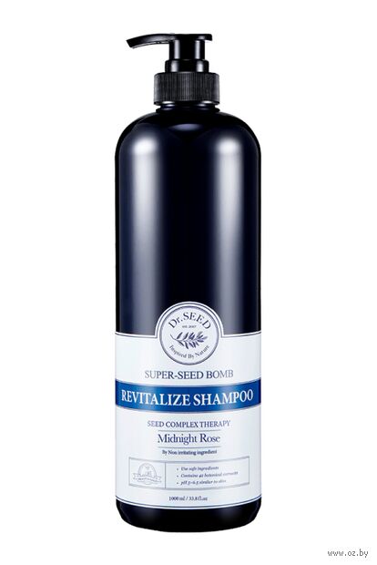 Шампунь для волос "Super Seed Bomb Revitalize Shampoo Midnight Rose" (1 л) — фото, картинка