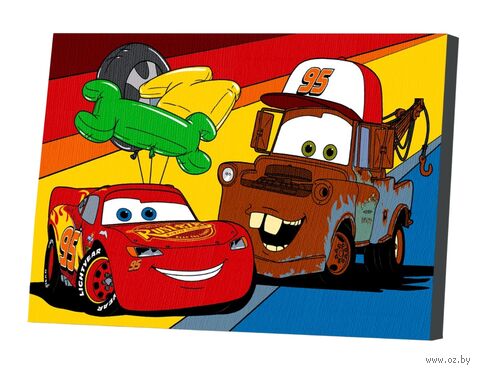 Картина по номерам "Молния Маккуин и Мэтр" (200х300 мм) — фото, картинка