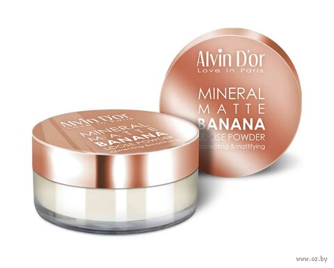Рассыпчатая пудра для лица "Mineral Banana Matte" тон: песочный — фото, картинка