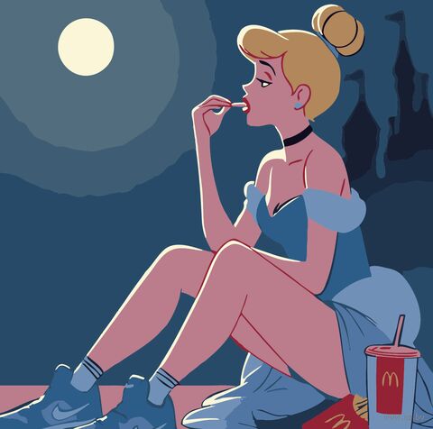 Картина по номерам "Сначала картошечка, потом бал" (200х200 мм) — фото, картинка