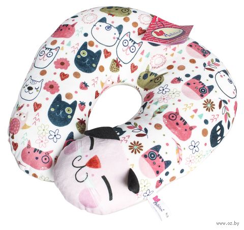 Подушка под шею "Дорожный кот" — фото, картинка