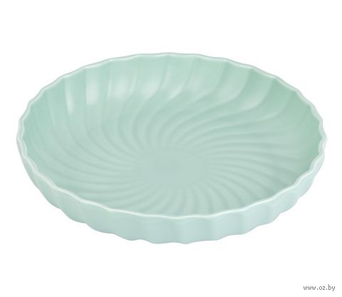 Тарелка фарфоровая "Fresh Taste. Light green" (210х210х40 мм) — фото, картинка