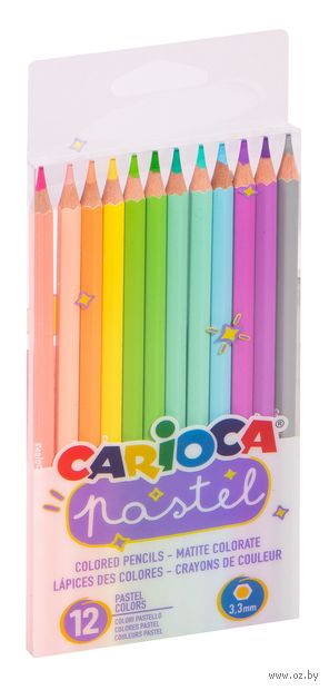 Набор карандашей цветных "Pastel" (12 цветов) — фото, картинка