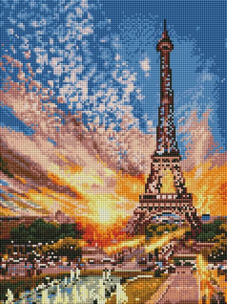 Алмазная вышивка-мозаика "Парижские фонтаны" (300х400 мм) — фото, картинка