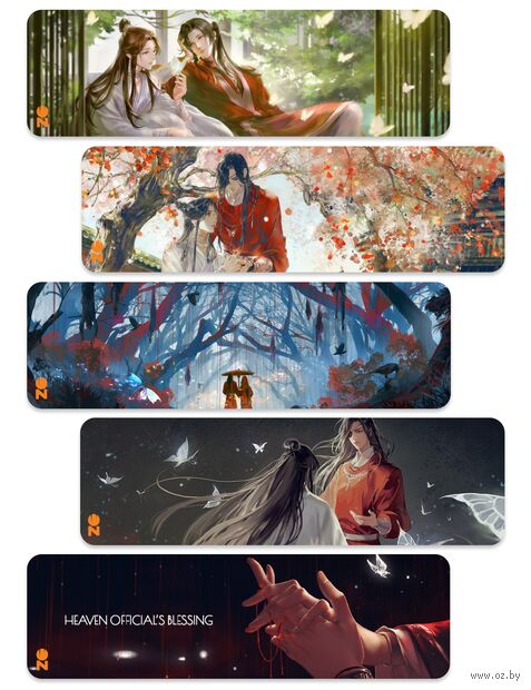 Набор закладок "Се Лянь и Хуа Чэн" (5 шт.) — фото, картинка