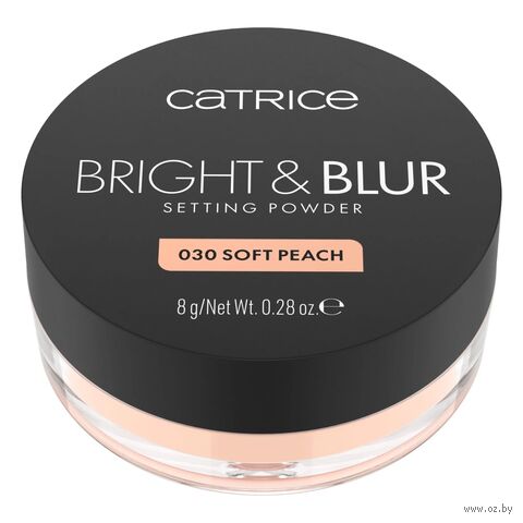 Рассыпчатая пудра для лица "Bright & Blur Setting Powder" тон: 030, soft peach — фото, картинка