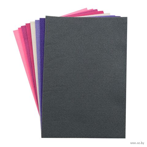 Фетр листовой мягкий "Ассорти №2" (20х30 см; 8 листов) — фото, картинка