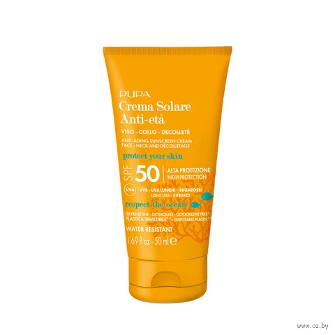 Крем солнцезащитный для лица, шеи и декольте "Anti-Aging" SPF 50 (50 мл) — фото, картинка