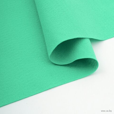 Фетр листовой мягкий "Hemline Hobby №35" (30х45 см; изумрудно-зеленый; 10 листов) — фото, картинка