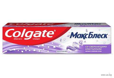 Зубная паста "Макс блеск со сверкающими кристаллами" (100 мл) — фото, картинка