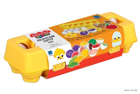 Сортер "Яйца. Овощи и фрукты" (12 шт.) — фото, картинка