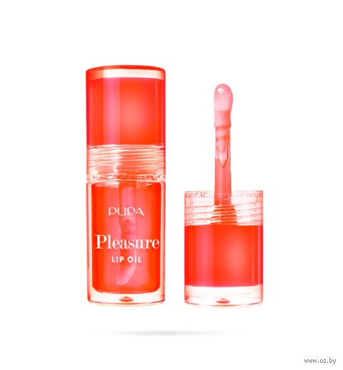 Масло-эликсир для губ "Pleasure Lip Oil" тон: 003, yummy strawberry — фото, картинка