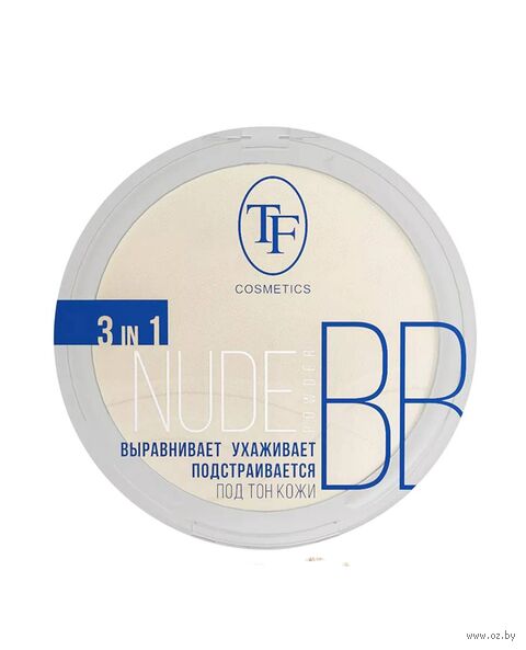 Компактная пудра для лица "Nude BB Powder" тон: 01, фарфоровый — фото, картинка